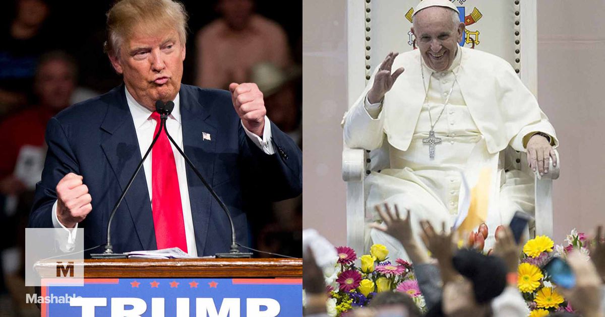 The Pope is still enjoying a one-way Twitter beef with Trump