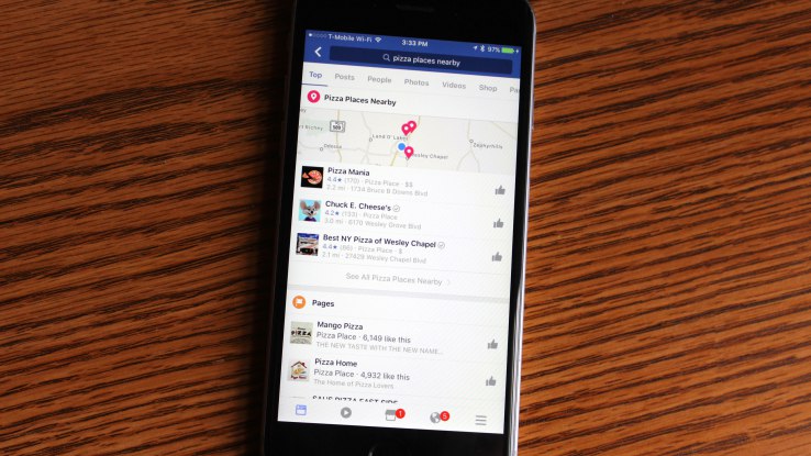 Facebook tests an enhanced local search and discovery feature offering business suggestions