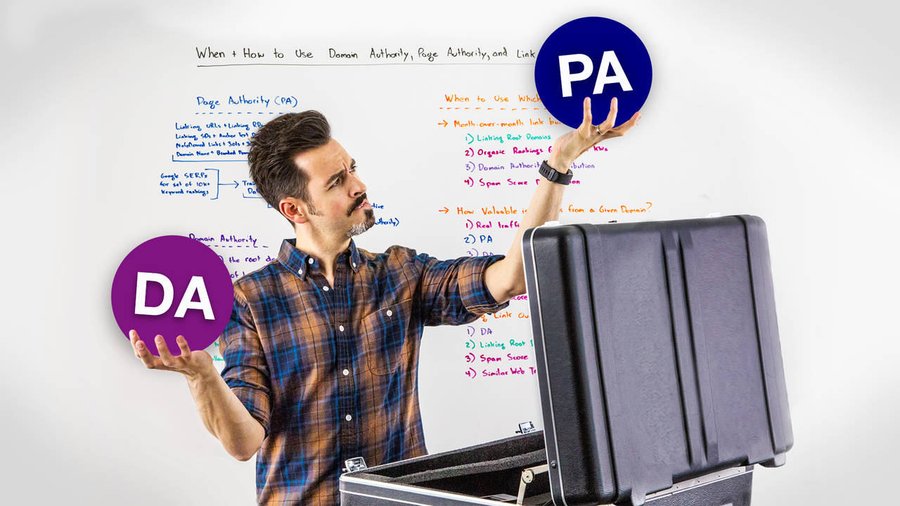 When and How to Use Domain Authority, Page Authority, and Link Count Metrics – Whiteboard Friday
