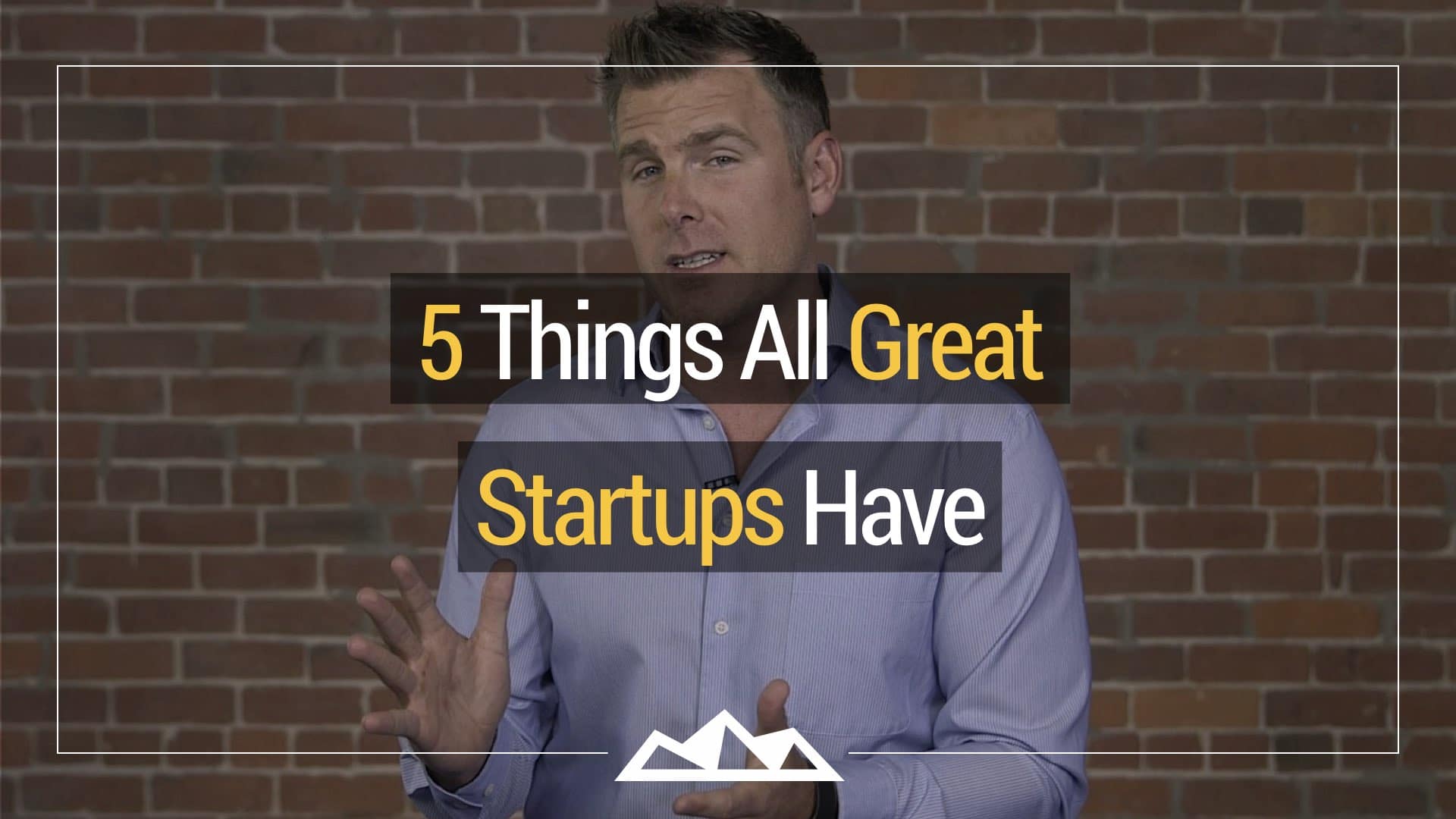 5 Things That All GREAT Startups Have 5 Things That All GREAT Startups Have