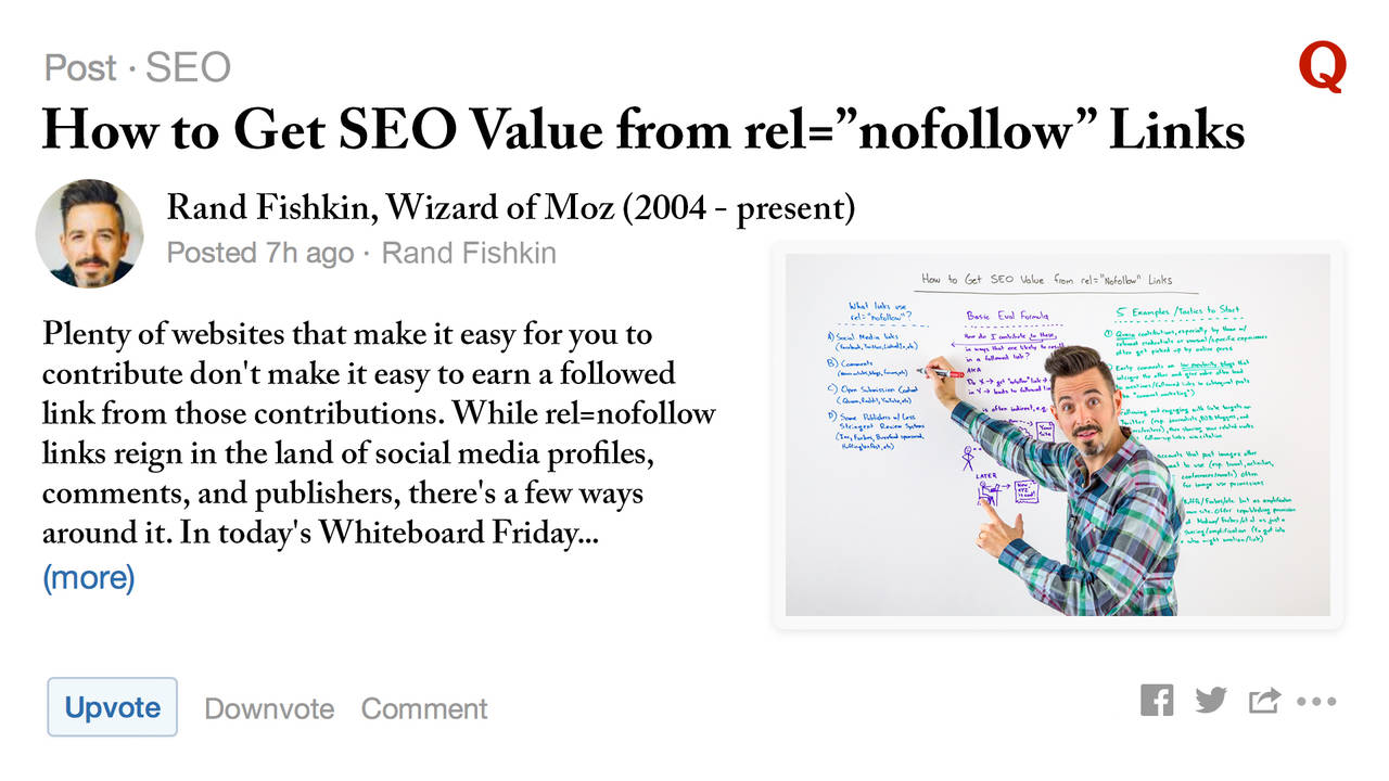 Getting SEO Value from rel=”nofollow” Links – Whiteboard Friday