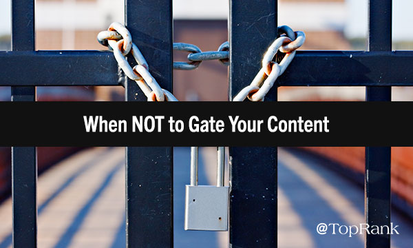 To Gate, or Not to Gate? Answers to an Age-Old Digital Marketing Question