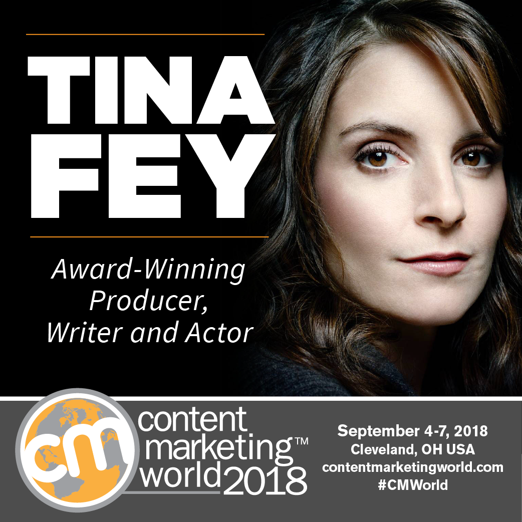 Tina Fey to headline Content Marketing World 2018