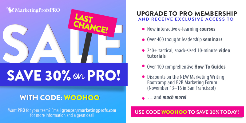 Win a Scholarship to MarketingProfs Marketing Writing Bootcamp