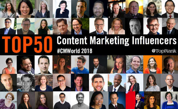 The Original List: 50 Content Marketing Influencers and Experts to Follow into 2019