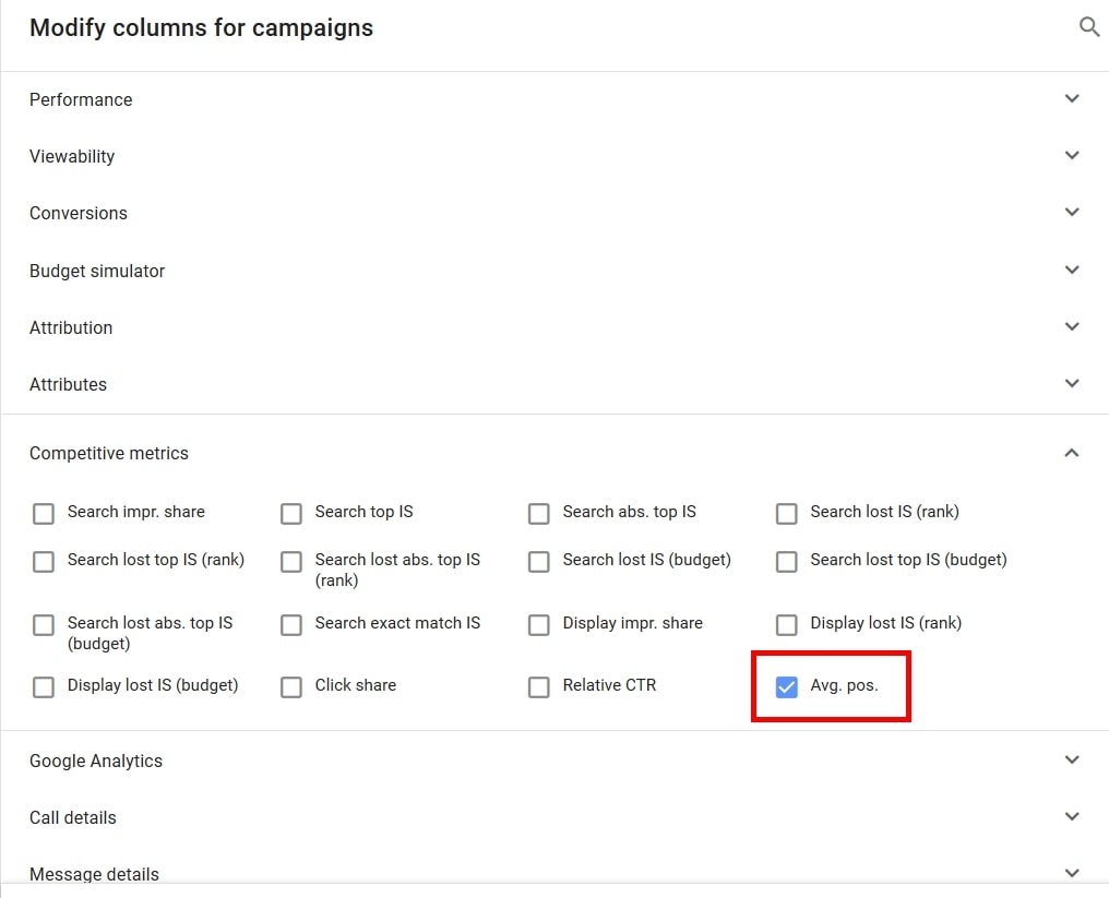 Say Goodbye to Average Position Metric in Google Ads