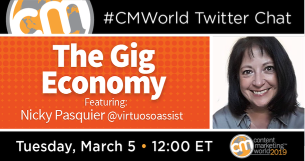 The Gig Economy: A #CMWorld Twitter Chat With Nicky Pasquier