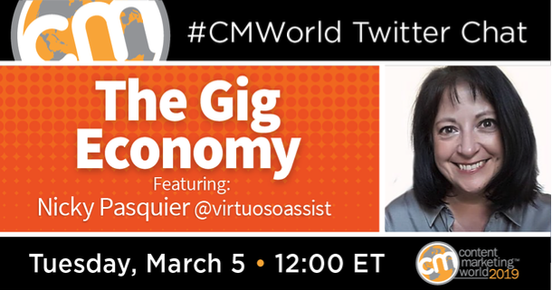 The Gig Economy: A #CMWorld Twitter Chat With Nicky Pasquier The Gig Economy: A #CMWorld Twitter Chat With Nicky Pasquier